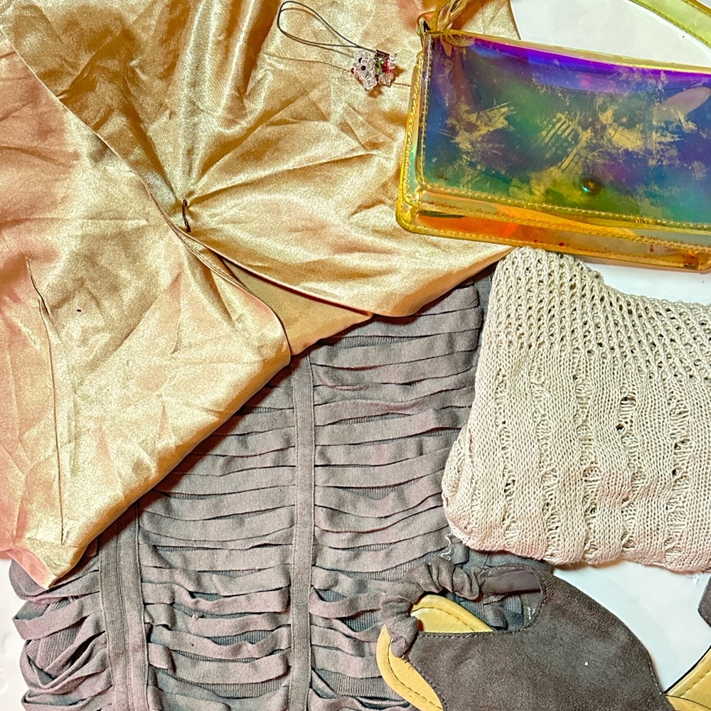 Gold and Iridescent Women's Bag